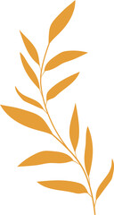 Golden bamboo element vector