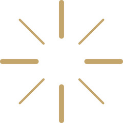Golden firework element vector
