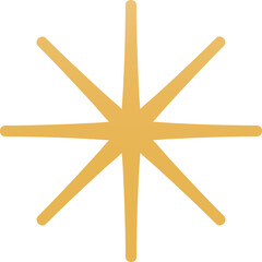 Golden firework element vector