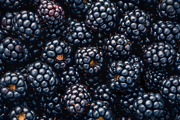 Food texture background - background filled with blackberries