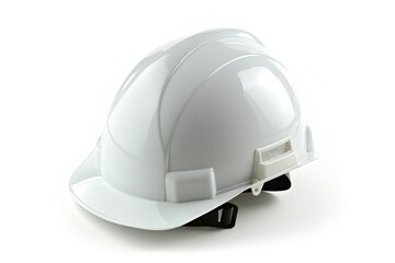 Yellow helmet isolated on white background