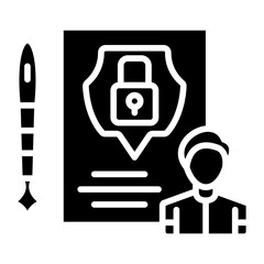 Privacy Policy Template Icon Style