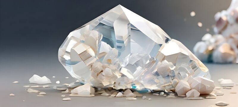 Petalite, also known as castorite, holds significance as a crucial mineral in the extraction of lithium, playing a vital role in the battery industry.