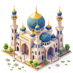 Sharjah Mosque Largest Masjid in Dubai, Ramadan Eid Concept background, Arabic Letter means: Indeed, prayer has been decreed upon the believers a decree of specified times, Travel and tourism image - obrazy, fototapety, plakaty