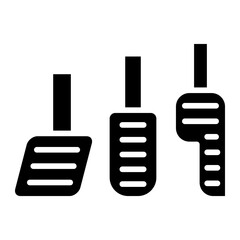 Car Pedal Icon Style