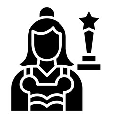 Fototapeta premium Actress Icon Style