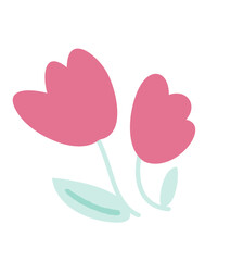 Cute flower element vector