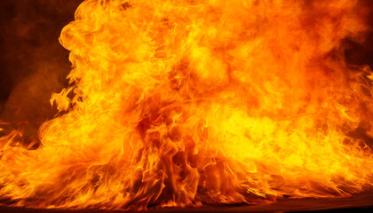 Fire hard flame texture close up at studio making