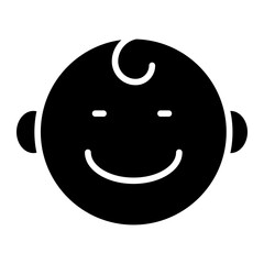 Baby Smile Icon Style