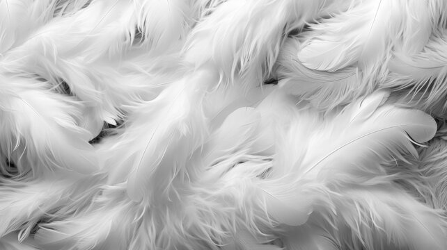 White feathers background © senadesign