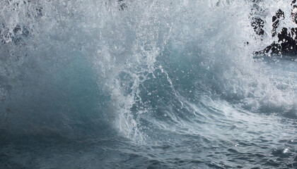 Water texture wave close up at studio making