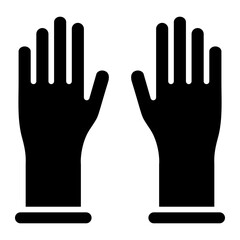 Fototapeta premium Latex Gloves Icon Style
