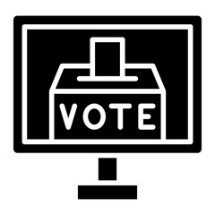 Obraz premium Electronic Voting Icon Style