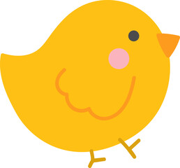 Cute chick illustration vector