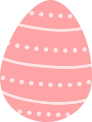 Cute easter egg element vector