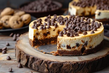 Sweet Symphony: Delighting in Chocolate Chip Cookie Dough Cheesecake
