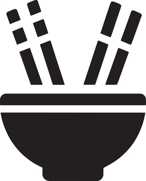 recommend clip art: Asian Cuisine Bowl Icon