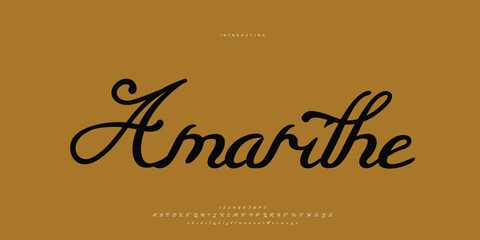 signature Font Calligraphy Logotype Script Brush Font Type Font lettering handwritten	
