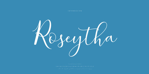 signature Font Calligraphy Logotype Script Brush Font Type Font lettering handwritten	
