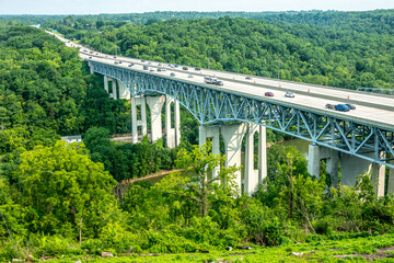 kentucky river and clays ferry interstate bridge overlook