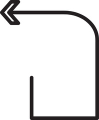 Turn Left Arrow Symbol
