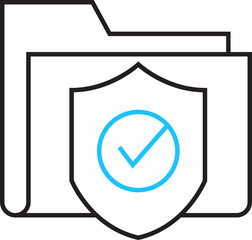 Folder and Shield Icon
