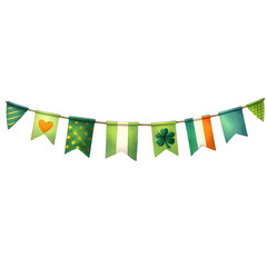 Fototapeta premium Flag decoratd St Patrick Day