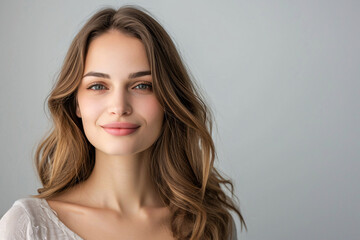 Naklejka premium Studio portrait photo of a young beautiful elegant Brazilian female businesswoman lady wearing smart casual business attire suit posing with a series moments of emotion and gesture