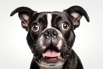 smart french bulldog dog surprised expression, captivating eyes, perfect for copy, pet portrait
