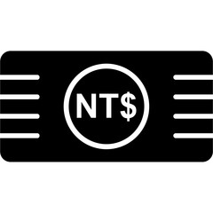Taiwan New Dollar currency Icon