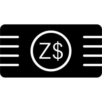 Zimbabwe Dollar currency Icon