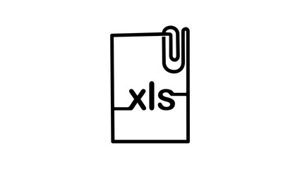 Attached xls file, black isolated silhouette