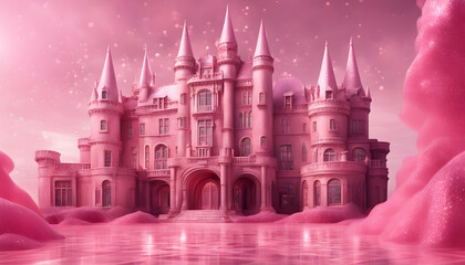 Obraz premium the castle in the evening