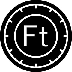 Obraz premium Hungary Forint Coin Icon