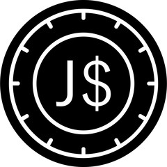 Jamaica Dollar Coin Icon