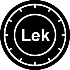 Albania Lek Coin Icon
