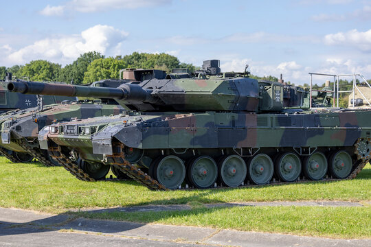 2020-10-13 Pabrade Lithuania main battle tank Leopard 2 A7V Version by the German Armed Forces