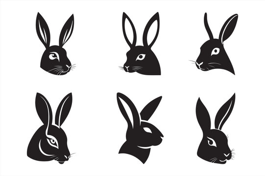 Silhouette Vector design of a Rabbit icon