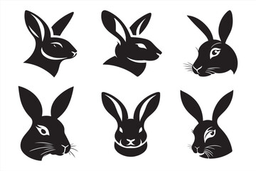 Silhouette Vector design of a Rabbit icon