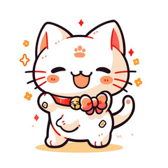 Cute Cat Cartoon Animal. Cat pet cartoon character image