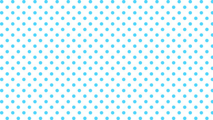 Blue polka dots in the white background