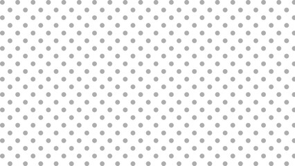 Grey polka dots in the white background
