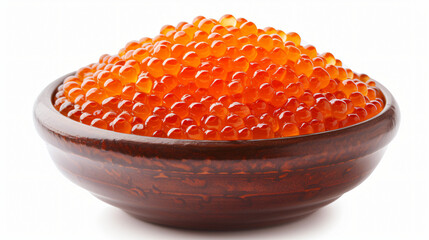 Bowl of red caviar
