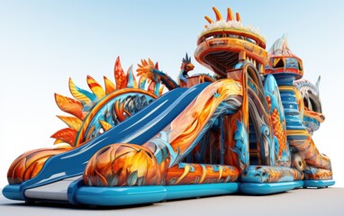 Energetic Carnival Giant Slide