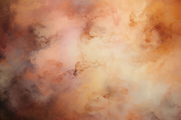 Abstract orange background with smoke. Fantasy fractal texture. Digital art.