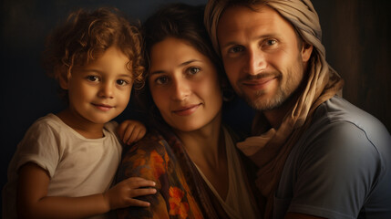 Fototapeta premium portrait of a family