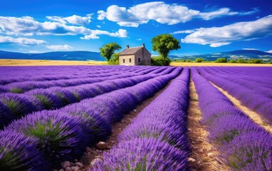 Lavender Fields of the Provence Countryside