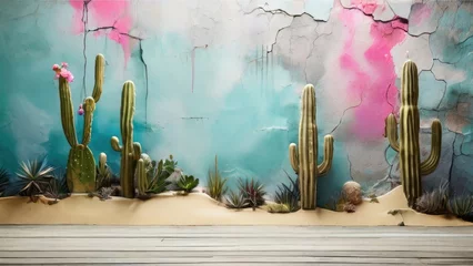  cactus wall graffiti art © alvian