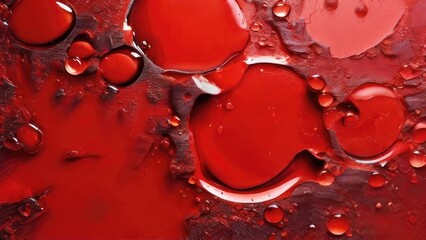 red bubble background