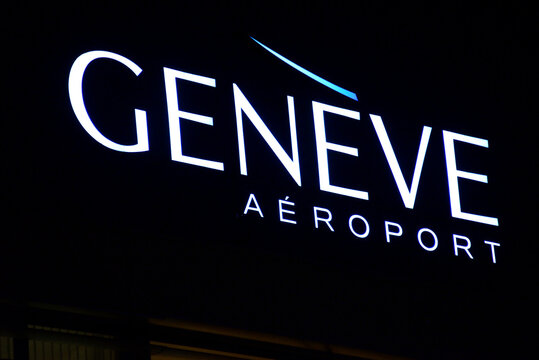 Geneva, Switzerland, Europe - Geneva airport graphic emblem